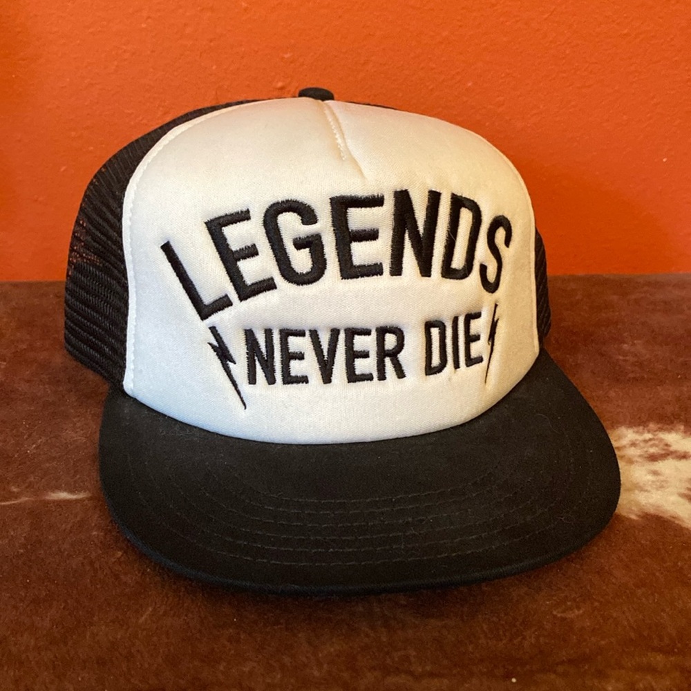 Legends never die metal mulisha trucker hat